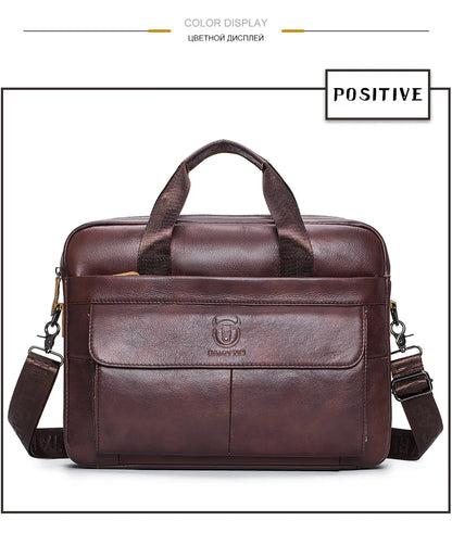 Sac en Cuir pour Ordinateur Portable, BULLCAPTAIN-