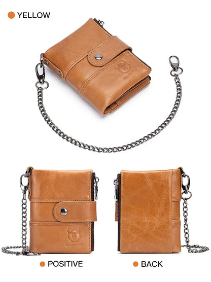 Portefeuille/Porte-cartes en cuir véritable BULLCAPTAIN-