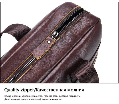 Sac en Cuir pour Ordinateur Portable, BULLCAPTAIN-