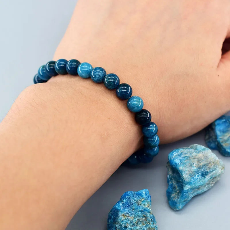 Bracelets de perles Reiki bleu ATen