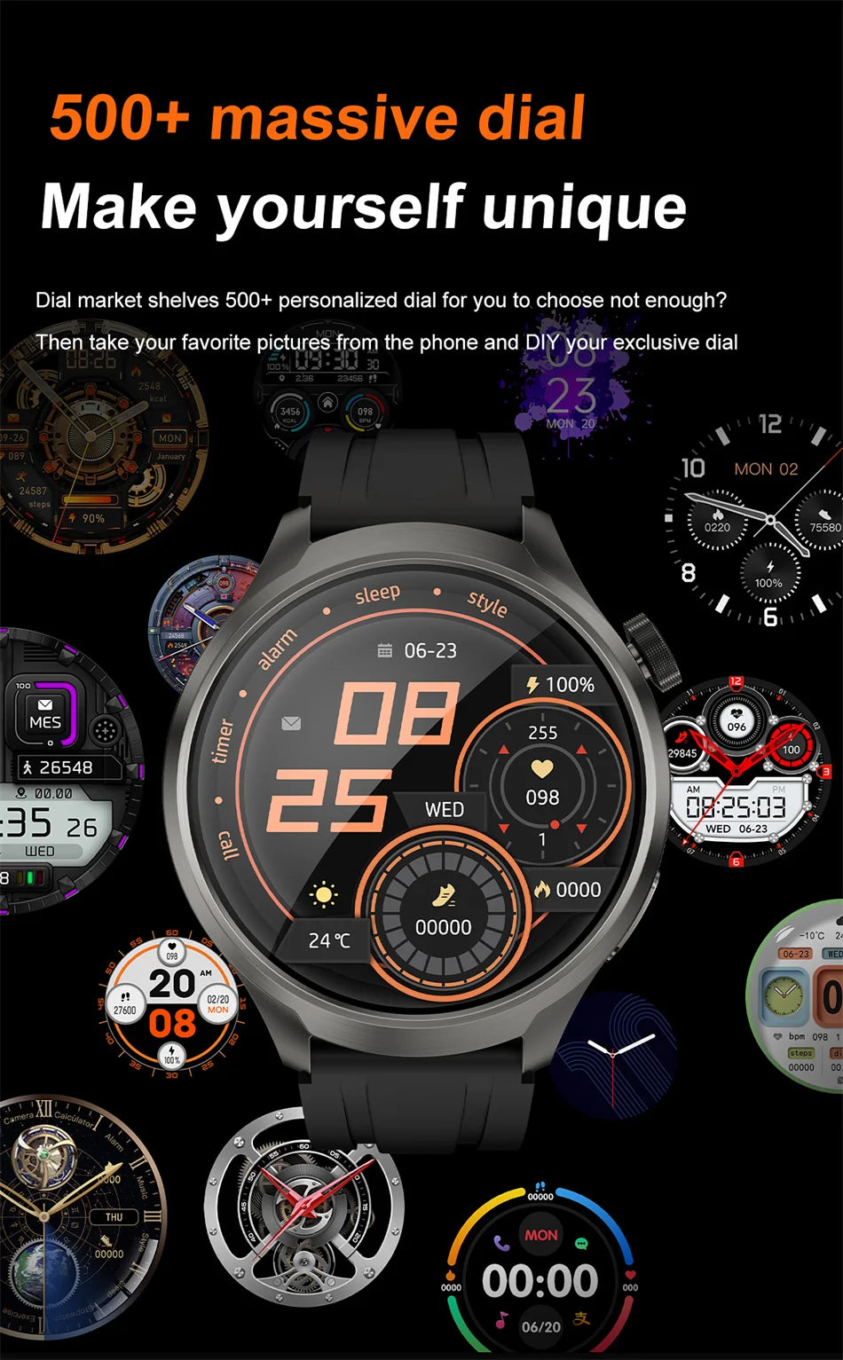 Montre intelligente de sport de plein air pour homme LA MONTRE TENDANCE