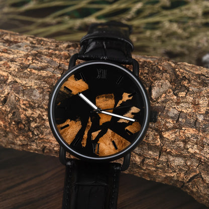 Montre Homme Quartz Bois