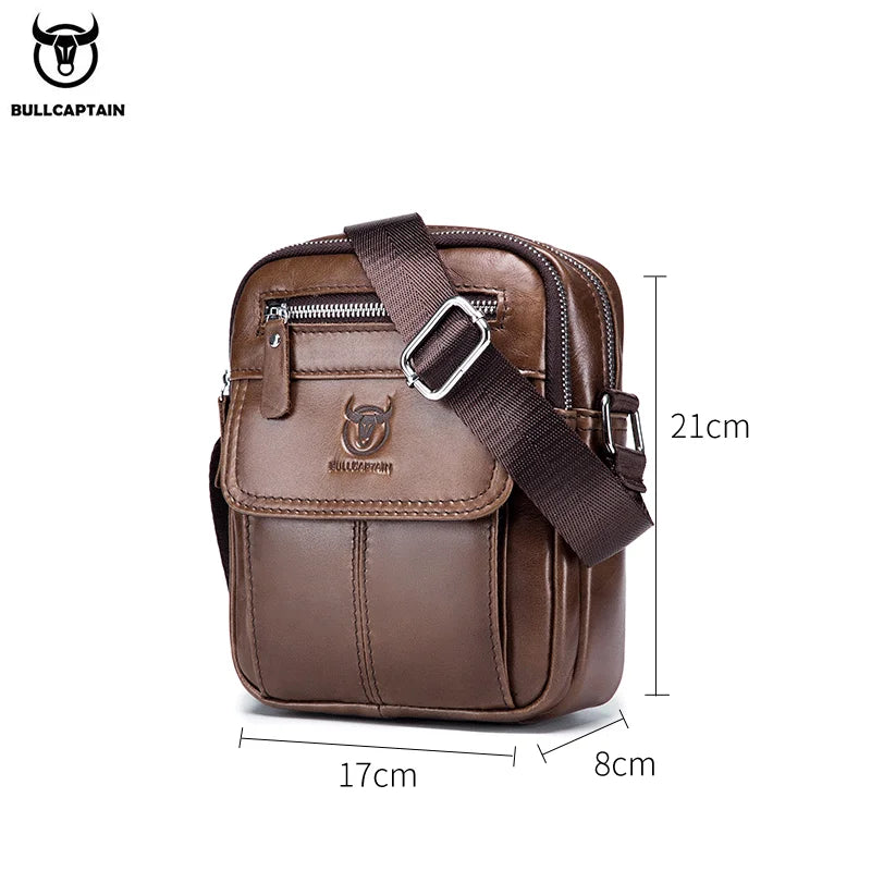 Sac en cuir de vachette pour homme Bullcaptain-