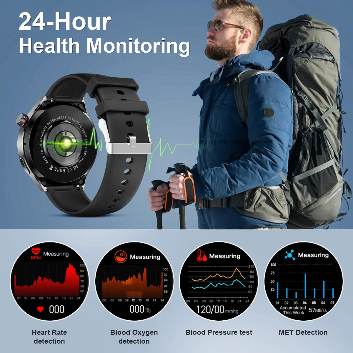 Montre intelligente GPS pour homme, Huawei Watch 4 Pro