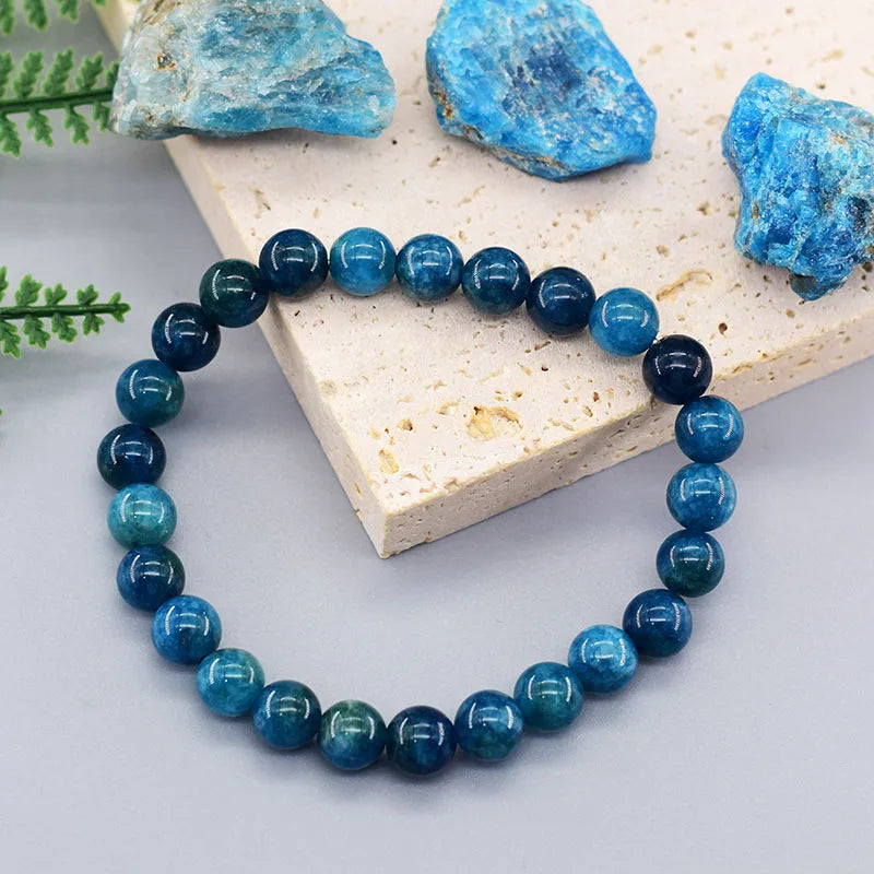 Bracelets de perles Reiki bleu ATen