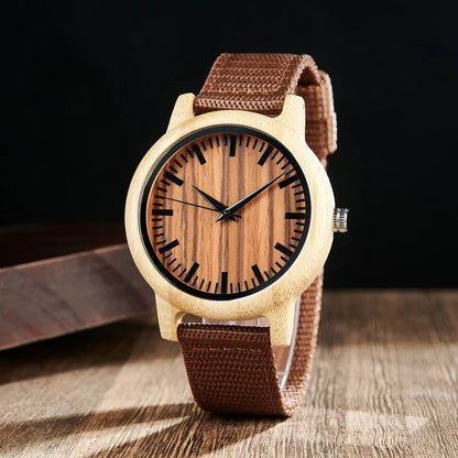 Montre à quartz en bois BOBO BIRD pour homme