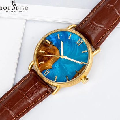 Montre Homme Quartz Bois