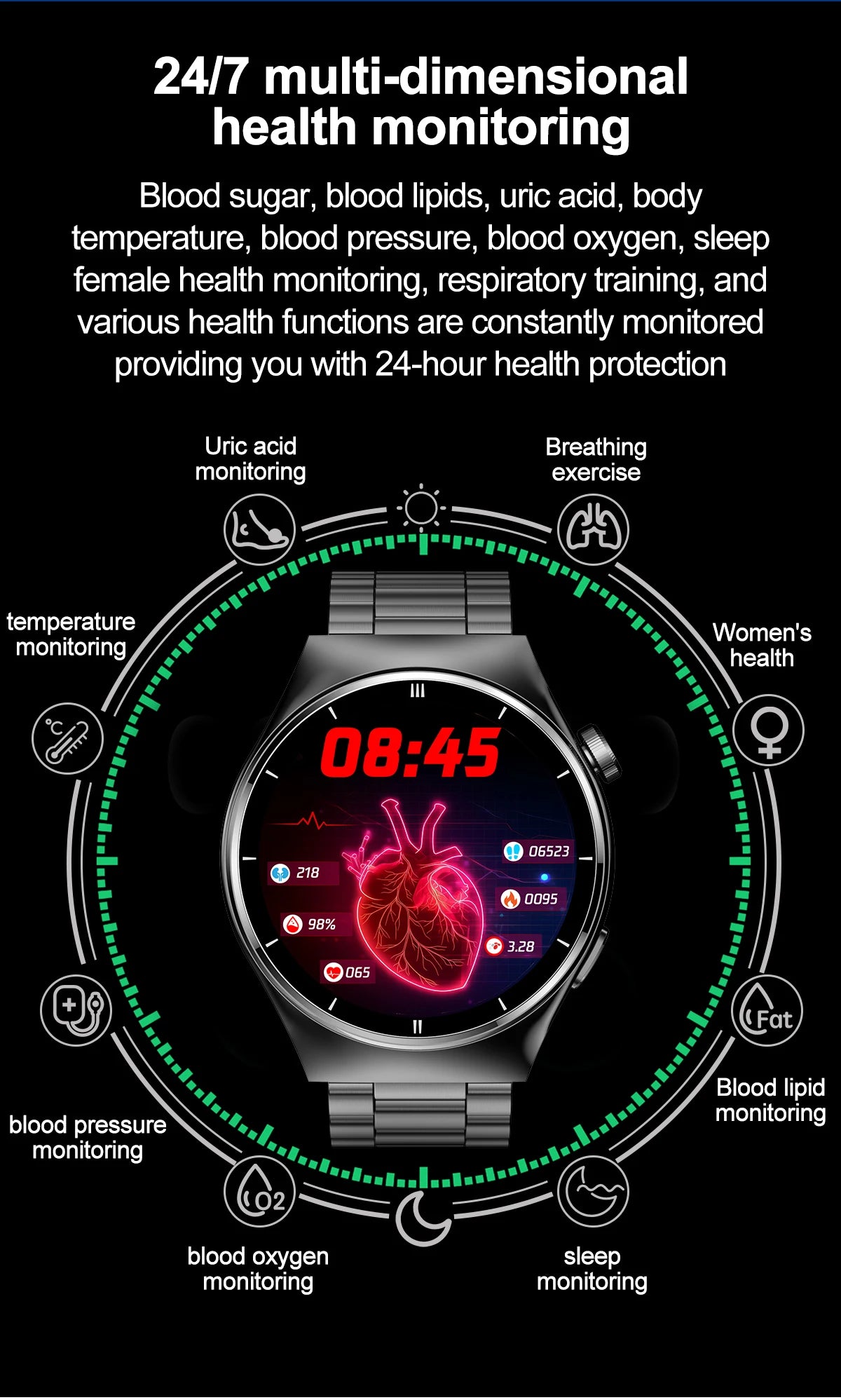 Montre intelligente 👩🏻‍⚕️⚕️Médicale⚕️