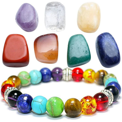 Bracelet en Perles de Guérison des 7 Chakras pour Homme et Femme