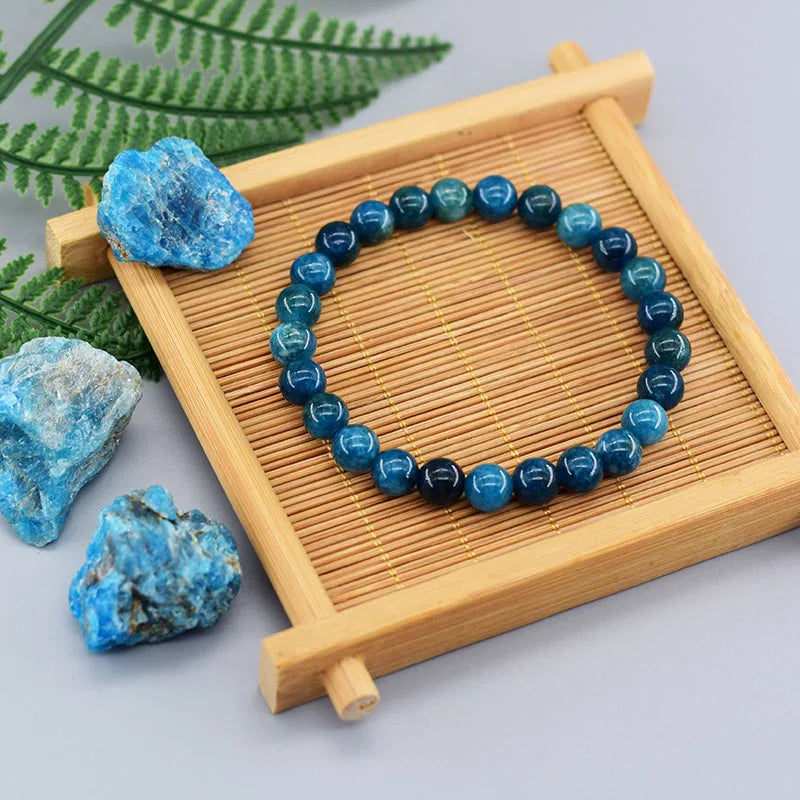 Bracelets de perles Reiki bleu ATen