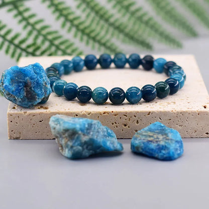 Bracelets de perles Reiki bleu ATen