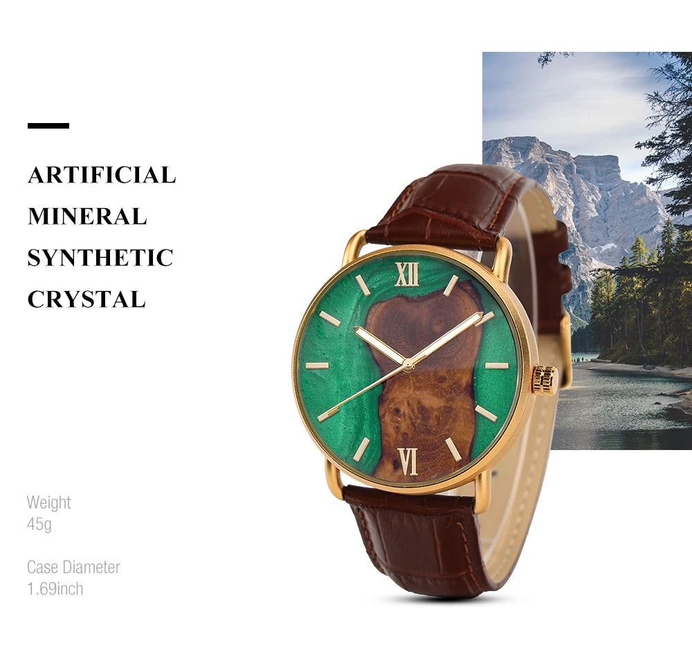 Montre Homme Quartz Bois