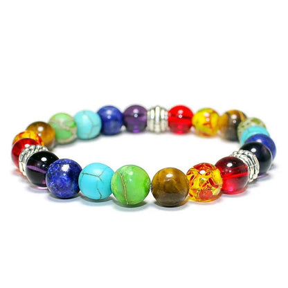 Bracelet en Perles de Guérison des 7 Chakras pour Homme et Femme