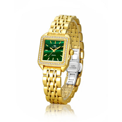 Montre UTHAI--bracelet carrée en or pour femme