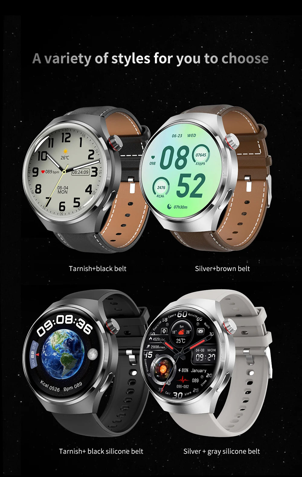 Montre intelligente GPS pour homme, Huawei Watch 4 Pro